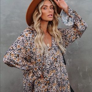 Floral Vici Boho Maxi Dress